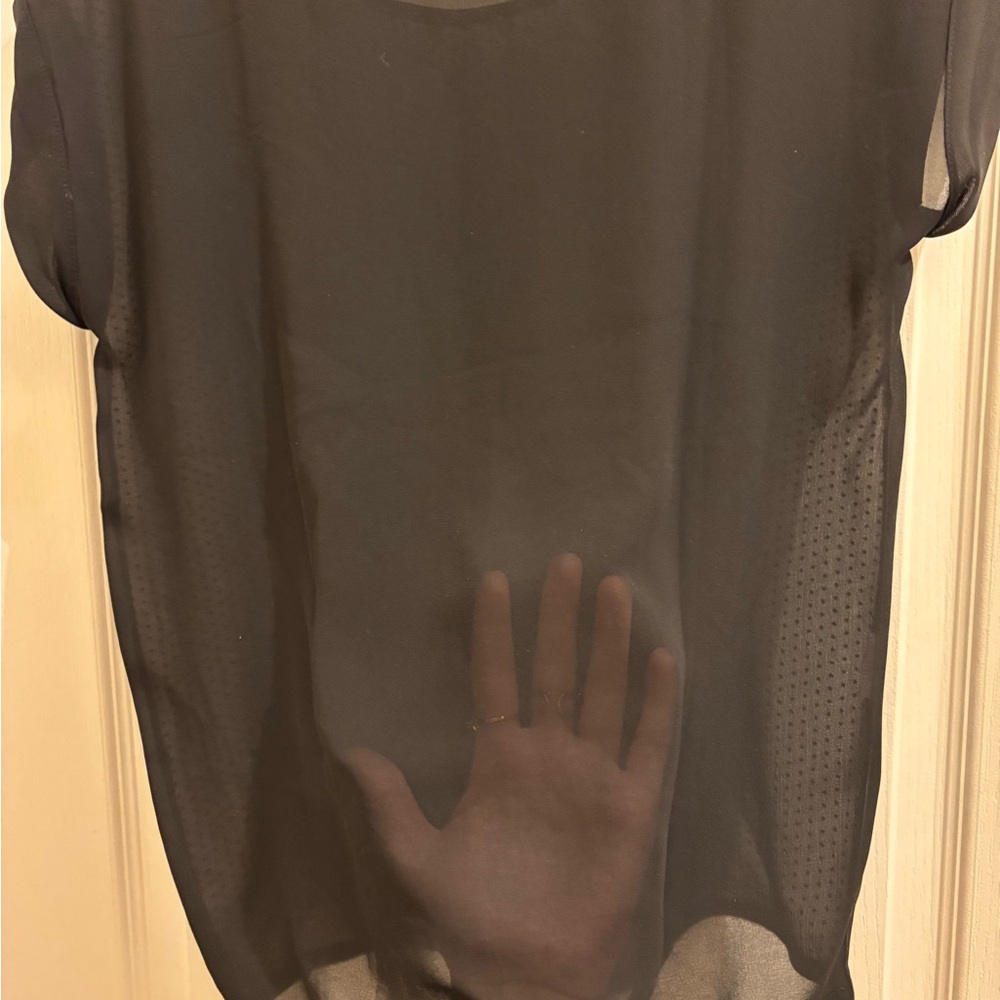 Mango Basics Black Polka Dot Blouse